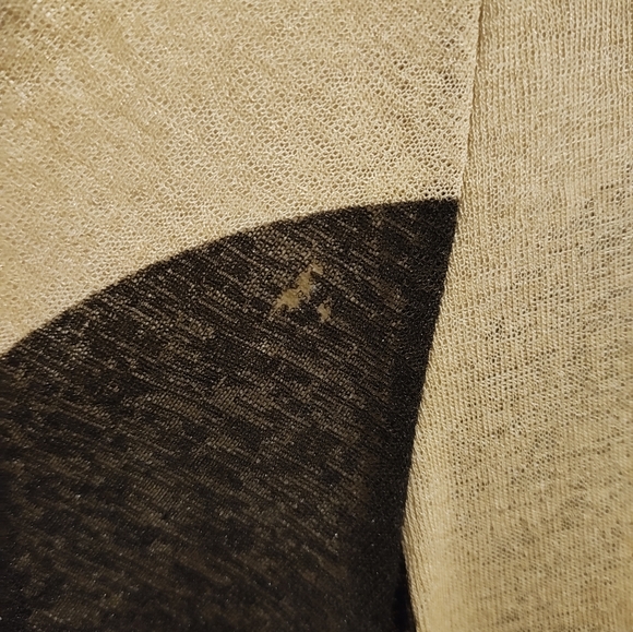 Alembika Mara Tunic Top Sand Dot Black Lightweight Layering Size 2 Medium - Picture 7 of 7